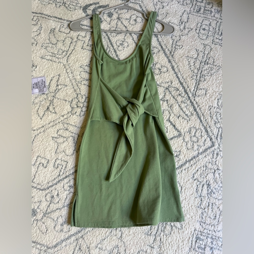 Lovers + Friends Olive Tie-Front Mini Dress
